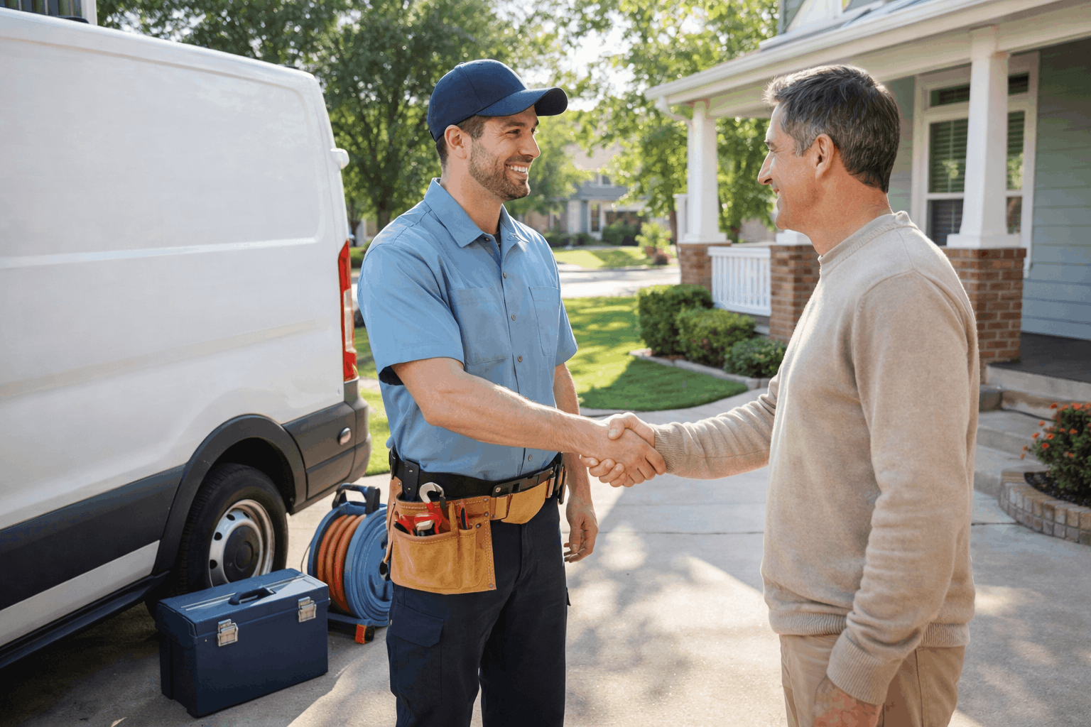 2026 04 candcplumbingca.com img plumber home service handshake v1.jpg